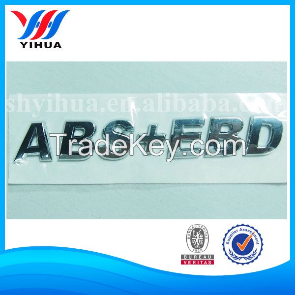 3D ABS car nameplate sticker