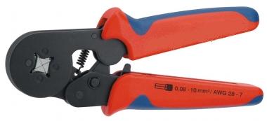 self-adjusting crimping pliers for cable ferrules