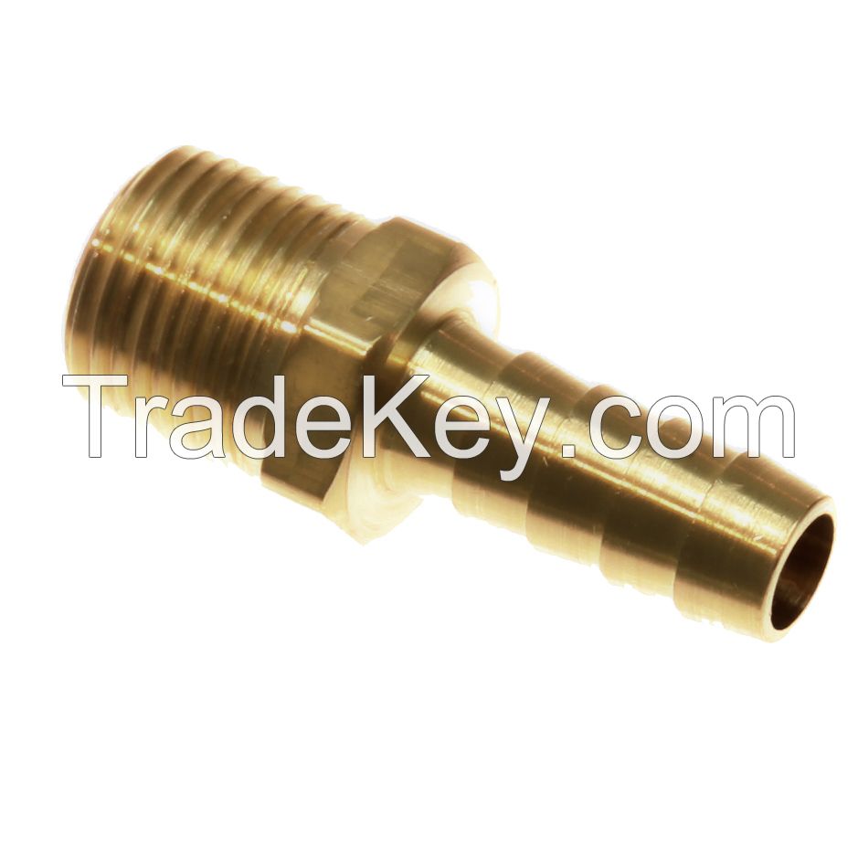 Hose barb to male pipe / machined threaded brass