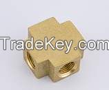 female cross / machined threaded brass