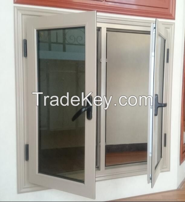 Aluminum casement window