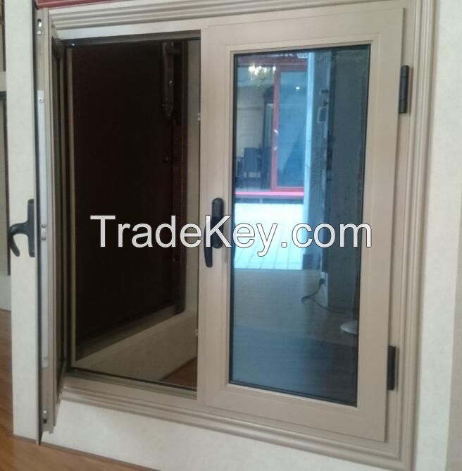 Aluminum casement window