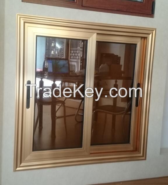 Aluminum sliding window