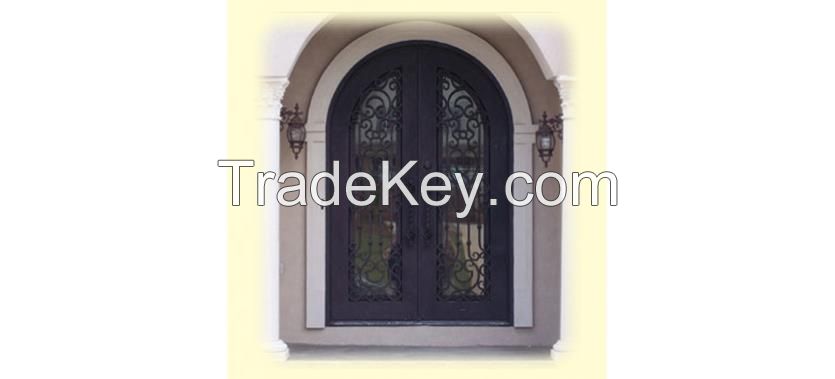 Iron entry doors