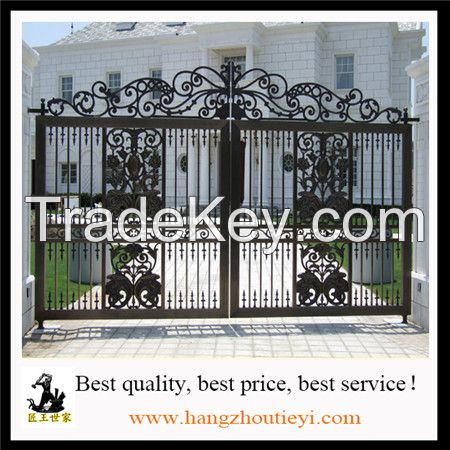 Diversified available wrought iron gate iron swing door gate