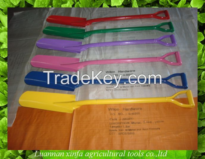 best quality different colour of steel handle shovel spades S526Y