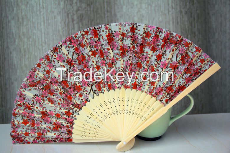 Colored Bamboo Hand Fan Promotional Gift Hand Fan