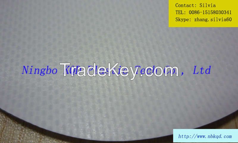 1000D White PVC Coated Polyester Tarpaulin Fabric