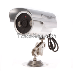 Coomatec DVRCam Micro SD Card DVR CCTV Waterproof camera IR Led Array AV-OUT BNC C808B