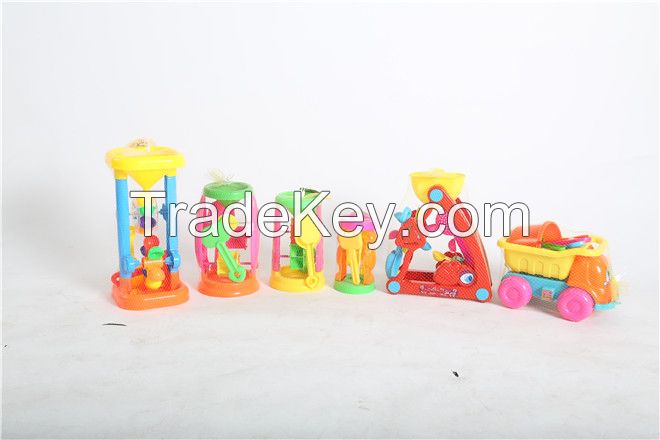 Triple Sand and Water Wheel Beach Toy