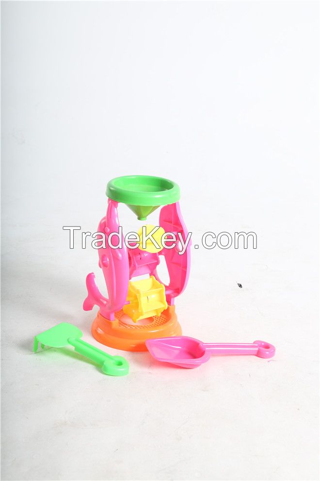 Triple Sand and Water Wheel Beach Toy