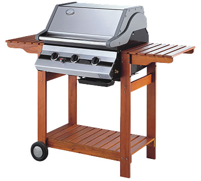 Gas barbeque grill oven