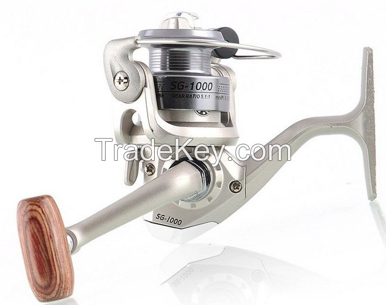 2014 6 BB 6BB High Power Gear Spinning Spool Aluminum Fishing Reel SG1000 Free Shipping