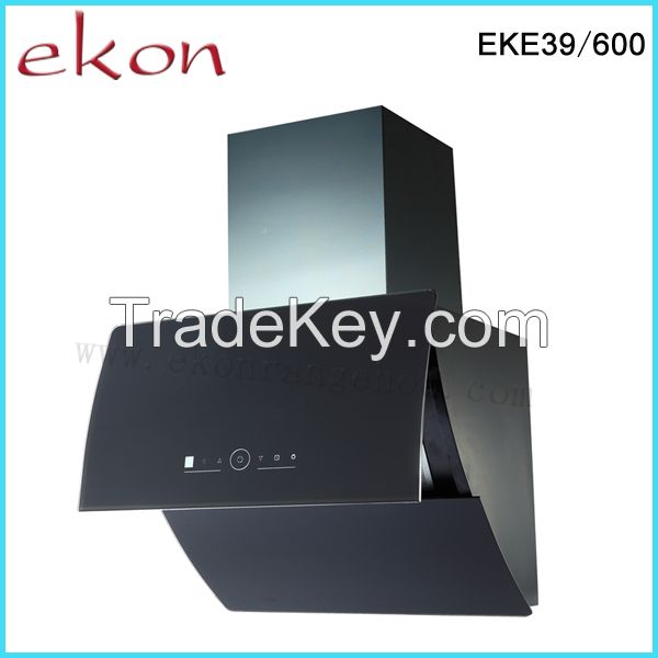 60cm Black Glass Automatic Open Range Hood