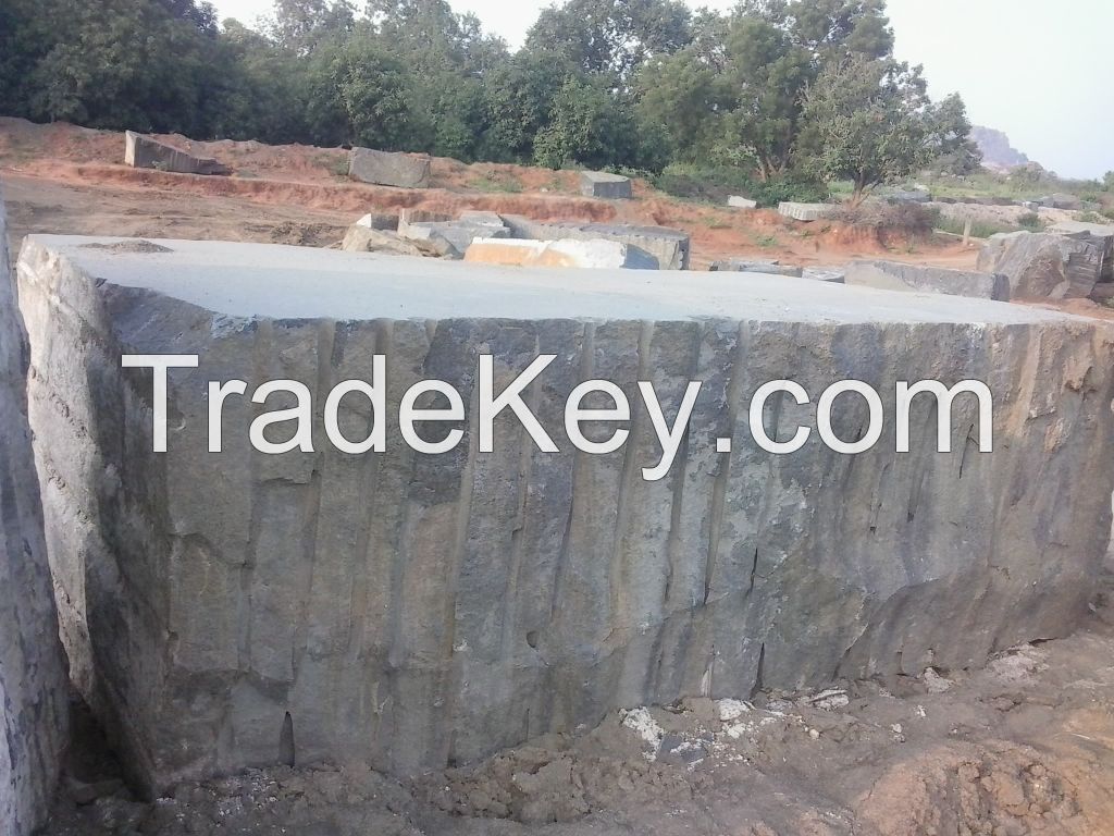 ABSOLUTE BLACK GRANITE ROUGH BLOCKS AND SLABS