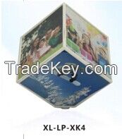 Colourful Rotating Revolving Photo Frame Cube 