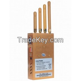 2014 New Handheld Four Bands Cell Phone GPS Jammer with Single-Band Control