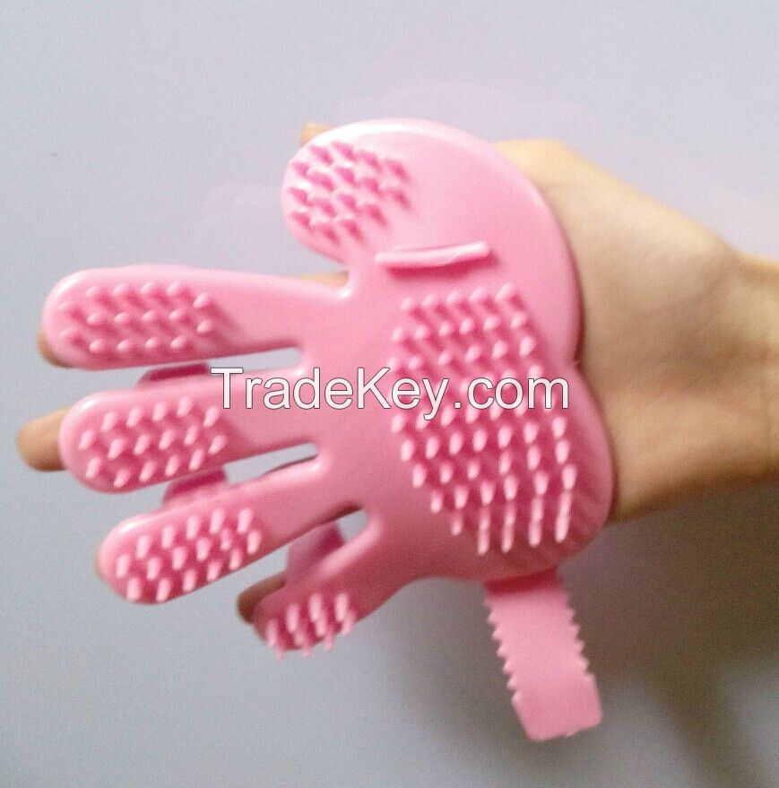 Silicone pet bath brush