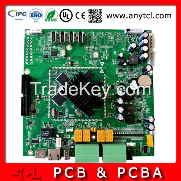 4 layer amplifier circuit board with parts