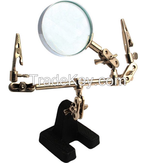 Auxiliary clip magnifying glass