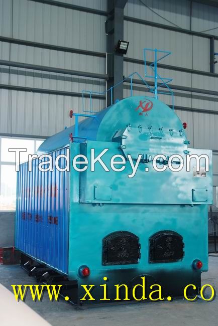 Wood fired steam boiler