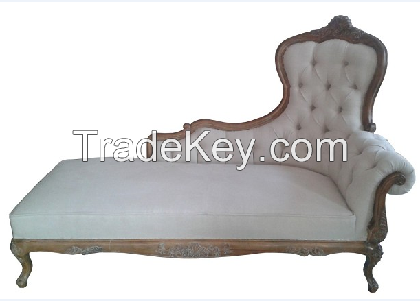 Wing back sofa beds with solid wood base and fabric covered for living room