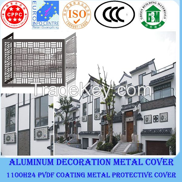 Wall decoration by aluminium sheet/wooden metal panel