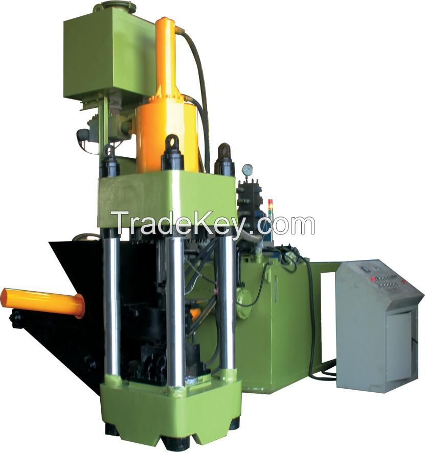 High density hydraulic metal scrap briquetting compactor (Y83-2000)