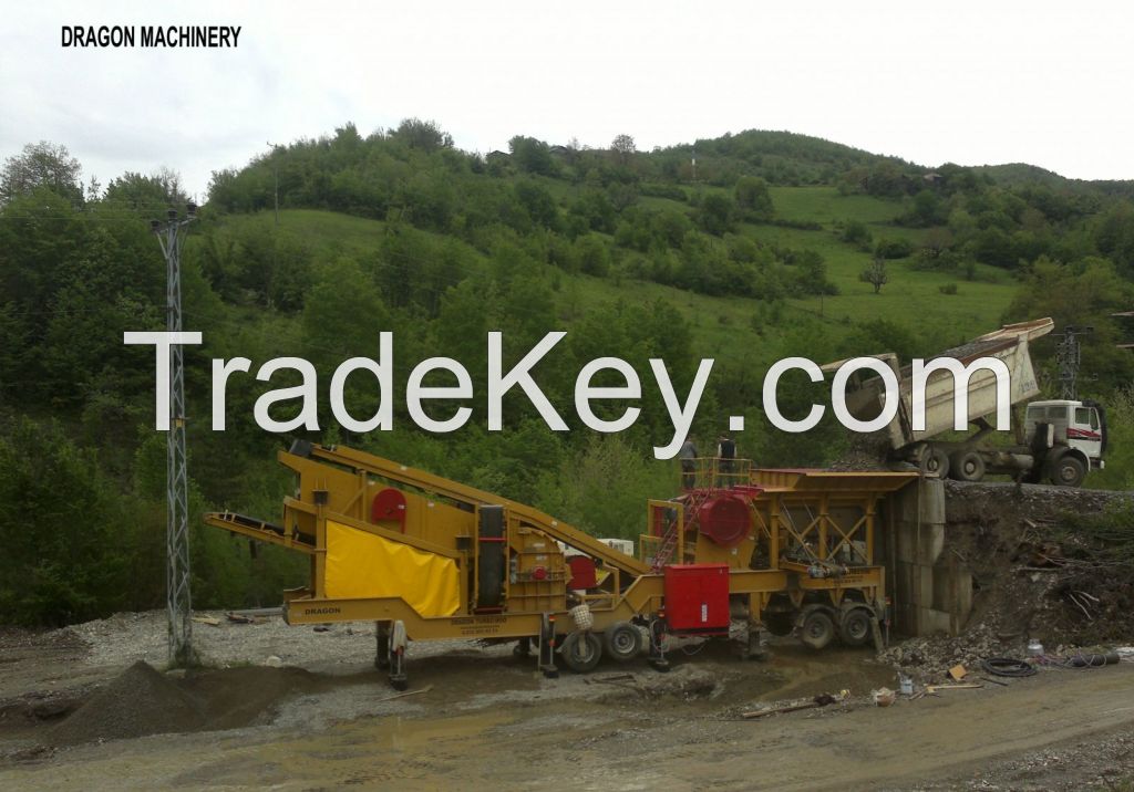 Stone crushing and screening machines