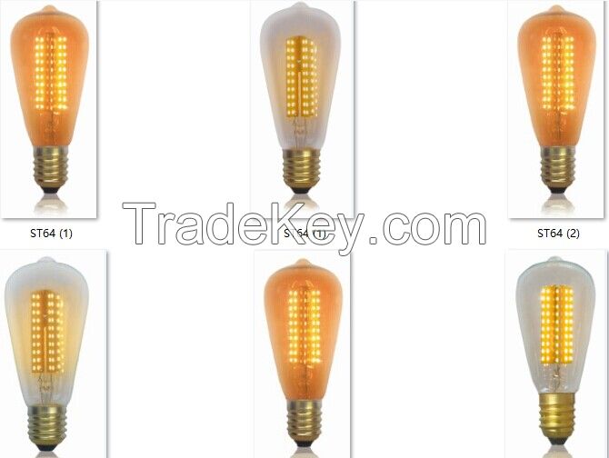 Decorative Vintage Antique Led Bulbs A23 A75 Edison Bulbs E26/B22/E27 110-240V 3w LED light bulbs