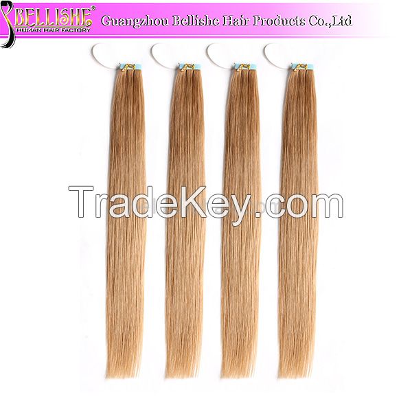 Popular tape hair 100 human hair skin weft hair