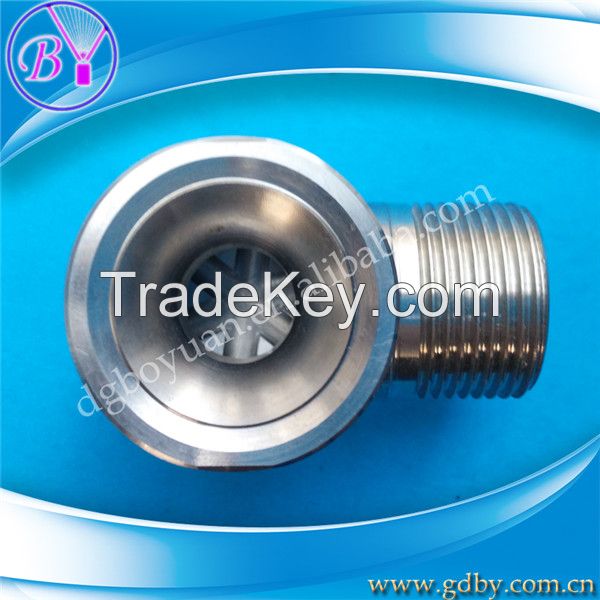 Low pressure hollow cone water jet nozzle for cleaning equipment