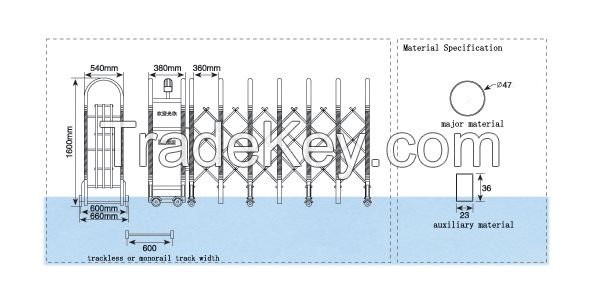 china supplier stainless steel automatic folding gate price