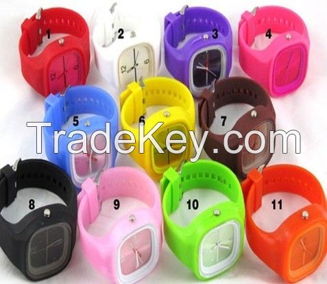 fashion eco-friendly silicone jelly watch