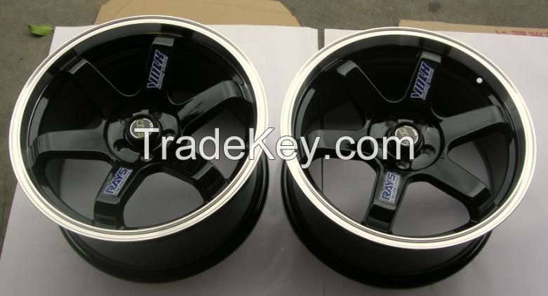 18"  car wheels  5*114.3/5*112  black color 