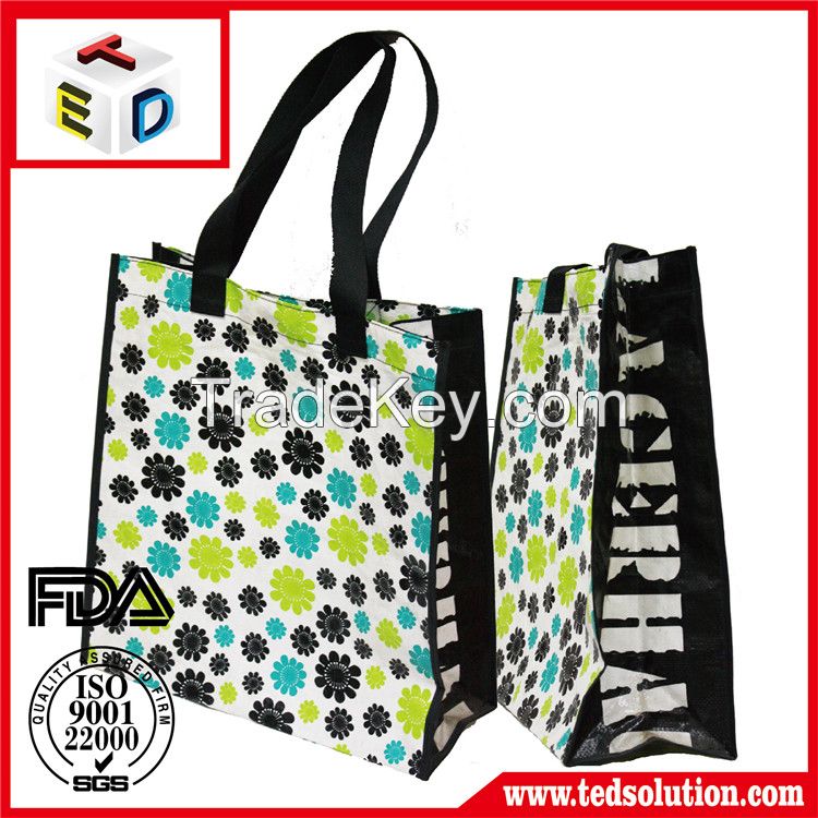 Hot Handle customized pp non woven shopping bag