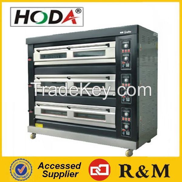 3 decks 9 trays gas bread oven