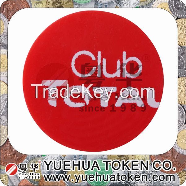 2014 Cheap eco-friendly Custom plastic token coin