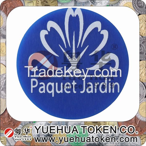 2014 Cheap eco-friendly Custom plastic token coin