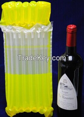 wine bottle inflatable air packaging, air inflatable bag.air coushion bag