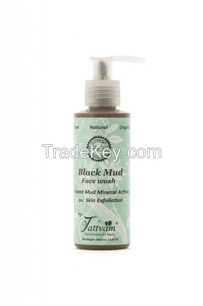 Black mud facewash