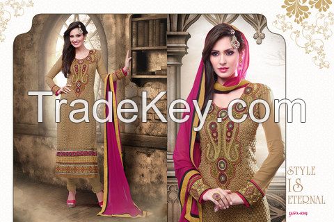 Latest designer karachi work salwar kameez collection in wholesale