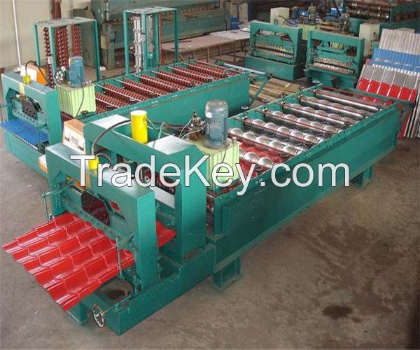 Color Steel Glazed Tile Roll Forming Machine