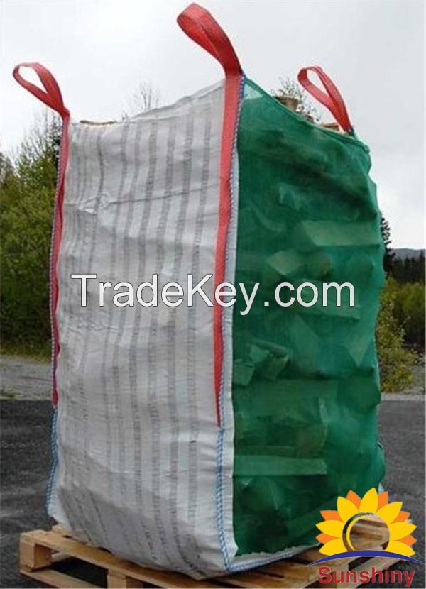 firewood packing bag, firewood mesh bag