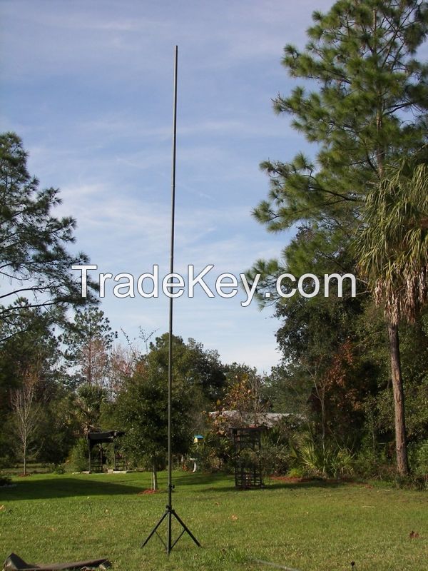 robust 30FT high carbon fiber telescopic mast with stand for camera / video / photography