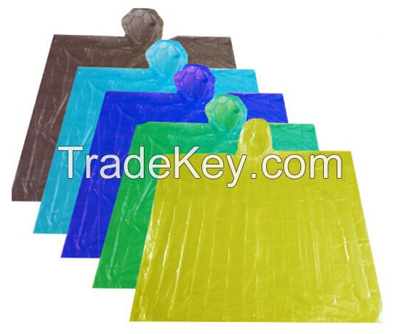 0.02mm PE raincoat disposable rain poncho