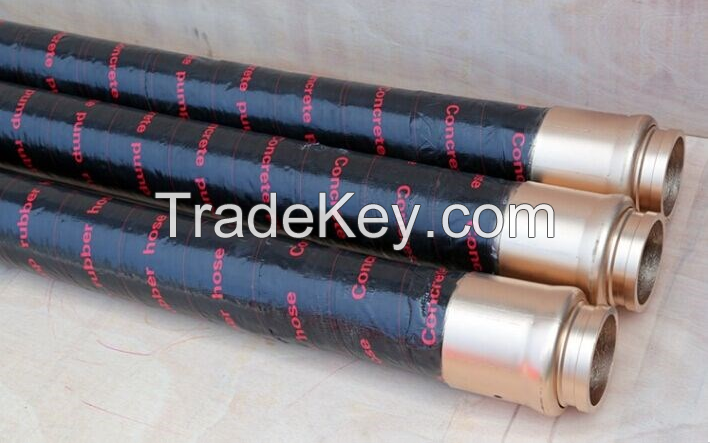 High quality concrete rubber hose / pump hose / fabric &amp; steel wire hose pipe