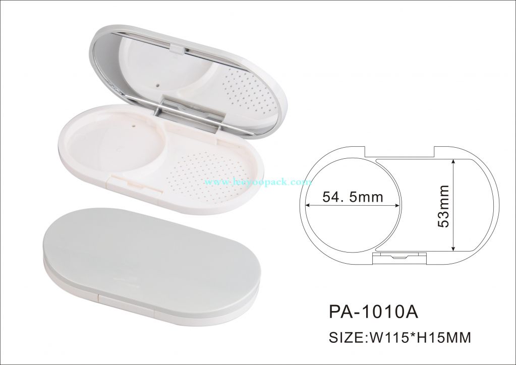 hot-sale compact powder case/simple compact powder case/compact powder packaging/ cosmetics packaging