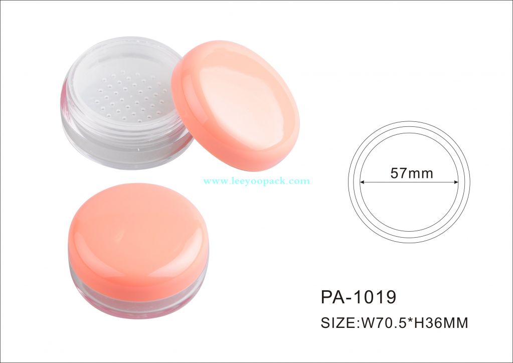 Plastic Square Loose Powder Case