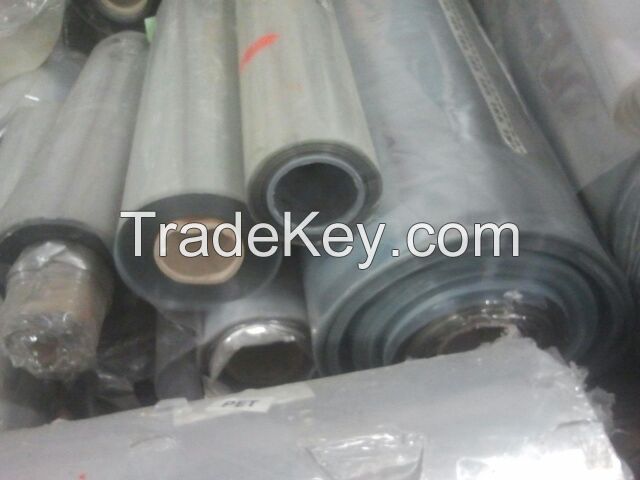 Pet Pe rolls transparent